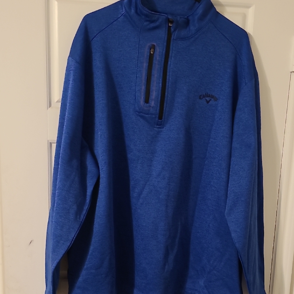 Callaway Royal Blue Quarter-Zip Top.